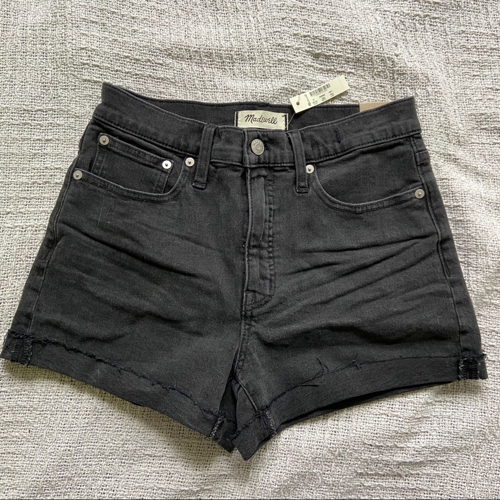 Madewell Black Denim Shorts 26